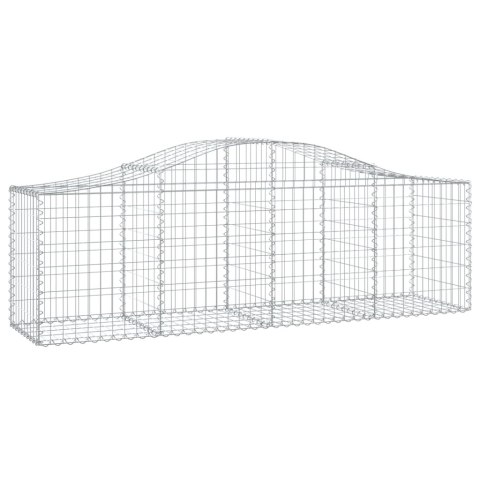Kosze gabionowe, 12 szt, 200x50x60/80 cm, galwanizowane żelazo Kosze gabionowe, 12 szt, 200x50x60/80 cm, galwanizowane żelazo
