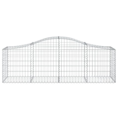 Kosze gabionowe, 12 szt, 200x50x60/80 cm, galwanizowane żelazo Kosze gabionowe, 12 szt, 200x50x60/80 cm, galwanizowane żelazo