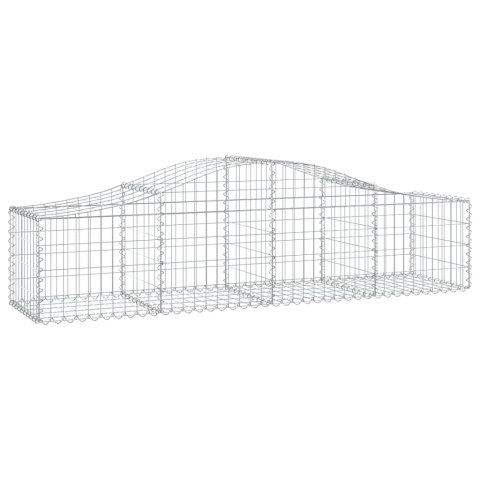 Kosze gabionowe, 14 szt, 200x50x40/60 cm, galwanizowane żelazo Kosze gabionowe, 14 szt, 200x50x40/60 cm, galwanizowane żelazo