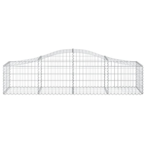Kosze gabionowe, 14 szt, 200x50x40/60 cm, galwanizowane żelazo Kosze gabionowe, 14 szt, 200x50x40/60 cm, galwanizowane żelazo
