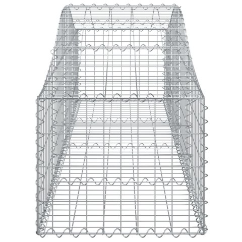 Kosze gabionowe, 14 szt, 200x50x40/60 cm, galwanizowane żelazo Kosze gabionowe, 14 szt, 200x50x40/60 cm, galwanizowane żelazo