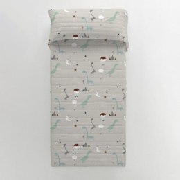 Dwustronna Narzuta na Łóżko Haciendo el Indio Jurassic White - Szerokie łóżko jednoosobowe (200 x 260 cm)