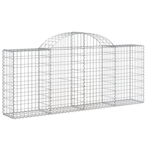 Kosze gabionowe, 13 szt, 200x30x80/100 cm, galwanizowane żelazo Kosze gabionowe, 13 szt, 200x30x80/100 cm, galwanizowane żelazo
