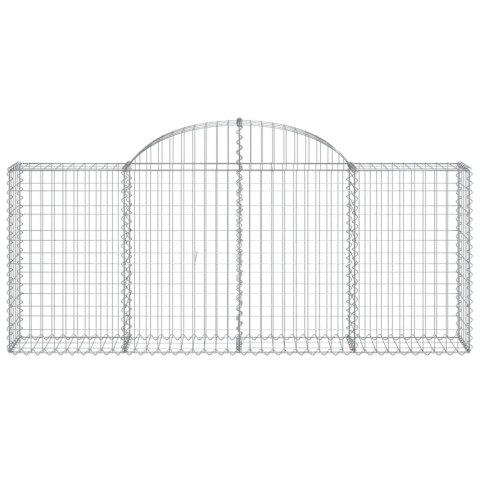 Kosze gabionowe, 13 szt, 200x30x80/100 cm, galwanizowane żelazo Kosze gabionowe, 13 szt, 200x30x80/100 cm, galwanizowane żelazo