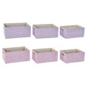 Zestaw koszyków DKD Home Decor 40,5 x 27,5 x 18 cm Poliester (2 Sztuk)