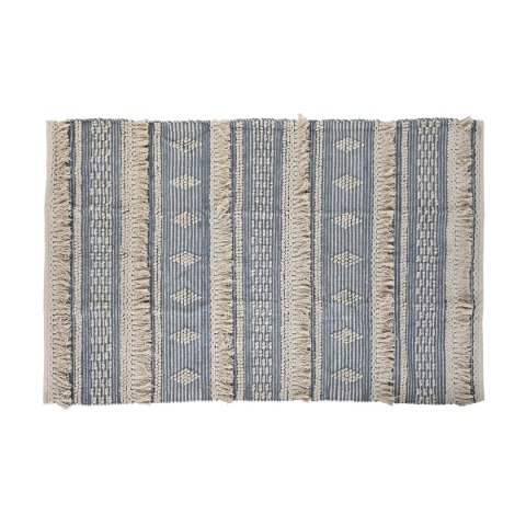 Dywan DKD Home Decor 180 x 120 x 2 cm Niebieski Bawełna Biały Boho