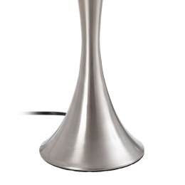 Lampa stołowa Biały Srebrzysty Płótno Metal Szkło Żelazo 40 W 220 V 30 x 30 x 67 cm
