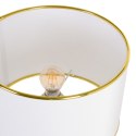 Lampa stołowa Biały Złoty Płótno Ceramika 60 W 220 V 240 V 220-240 V 32 x 32 x 45,5 cm
