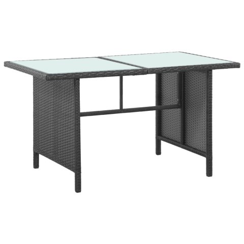 5-cz. zestaw mebli do ogrodu, poduszki, rattan PE, czarny 5-cz. zestaw mebli do ogrodu, poduszki, rattan PE, czarny