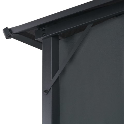 Altana ogrodowa z zasłonami, aluminiowa, 4 x 3 x 2,6 m, czarna Altana ogrodowa z zasłonami, aluminiowa, 4 x 3 x 2,6 m, czarna
