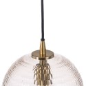 Lampa Sufitowa Szkło Złoty Metal 220 V 22 x 22 x 32 cm 240 V