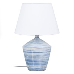 Lampa stołowa Niebieski Biały Ceramika 40 W 220 V 240 V 220-240 V 30,5 x 30,5 x 44,5 cm