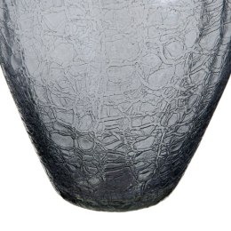 Wazon Szkło Szary Metal Srebro 20 x 20 x 30 cm