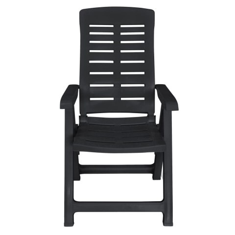 9-częściowy zestaw mebli ogrodowych z plastiku, antracytowy