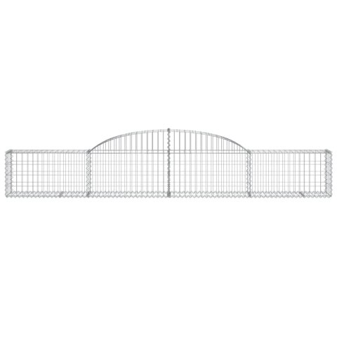 Kosze gabionowe, 10 szt., 300x30x40/60 cm, galwanizowane żelazo