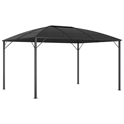 Altana ogrodowa z zasłonami, 400x300x265 cm, antracytowa Altana ogrodowa z zasłonami, 400x300x265 cm, antracytowa