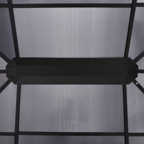 Altana ogrodowa z zasłonami, 400x300x265 cm, antracytowa Altana ogrodowa z zasłonami, 400x300x265 cm, antracytowa