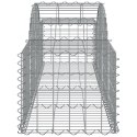 Kosze gabionowe, 11 szt, 200x50x40/60 cm, galwanizowane żelazo