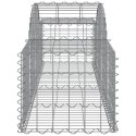 Kosze gabionowe, 12 szt, 200x50x40/60 cm, galwanizowane żelazo