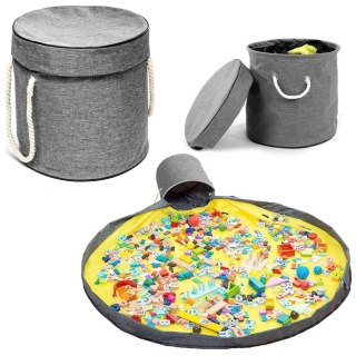 Kosz na zabawki z matą na klocki zabawki DIXI