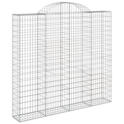 Kosze gabionowe, 6 szt, 200x50x180/200 cm, galwanizowane żelazo Kosze gabionowe, 6 szt, 200x50x180/200 cm, galwanizowane żelazo