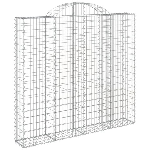 Kosze gabionowe, 7 szt, 200x50x180/200 cm, galwanizowane żelazo Kosze gabionowe, 7 szt, 200x50x180/200 cm, galwanizowane żelazo