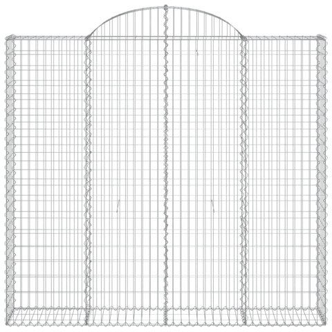 Kosze gabionowe, 7 szt, 200x50x180/200 cm, galwanizowane żelazo Kosze gabionowe, 7 szt, 200x50x180/200 cm, galwanizowane żelazo