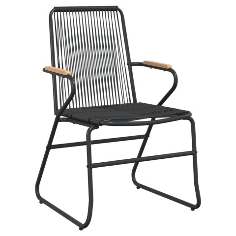 7-częściowy zestaw mebli ogrodowych, czarny, rattan PVC 7-częściowy zestaw mebli ogrodowych, czarny, rattan PVC