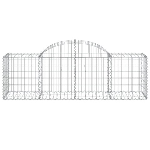 Kosze gabionowe, 14 szt, 200x50x60/80 cm, galwanizowane żelazo Kosze gabionowe, 14 szt, 200x50x60/80 cm, galwanizowane żelazo