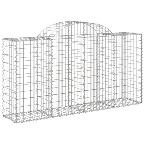 Kosze gabionowe, 30 szt, 200x50x100/120cm, galwanizowane żelazo