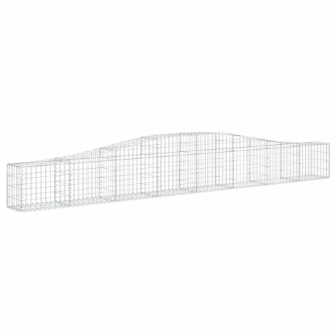 Kosze gabionowe, 10 szt, 400x30x40/60 cm, galwanizowane żelazo Kosze gabionowe, 10 szt, 400x30x40/60 cm, galwanizowane żelazo
