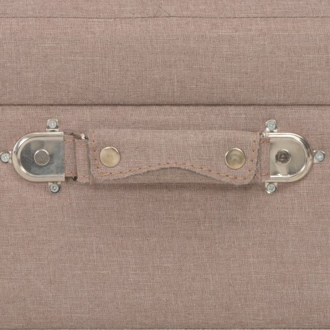 Stołek ze schowkiem, 40 cm, brązowy, tkanina