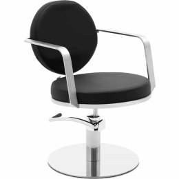Fotel fryzjerski barberski kosmetyczny wys. 47-62 cm NORWICH - czarny