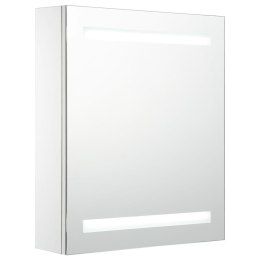 Szafka łazienkowa z lustrem i LED, 50 x 13,5 x 60 cm