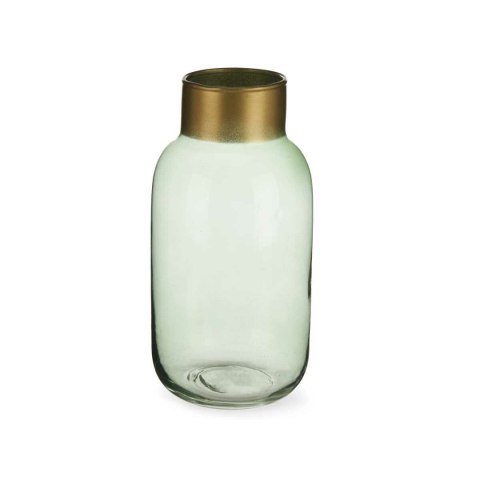 Wazon Gift Decor Kolor Zielony Złoty Szkło 11,5 x 24 x 11,5 cm (6 Sztuk)