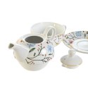 Serwis do Herbaty DKD Home Decor Porcelana Niebieski Terakota Biały Żółty (3 Sztuk)