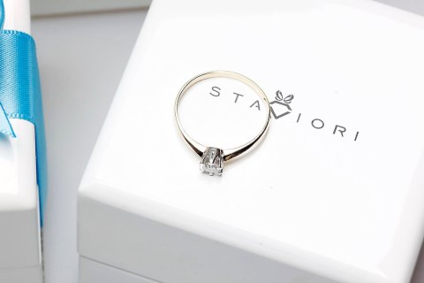 Złoty pierścionek PXD4837 - Diament