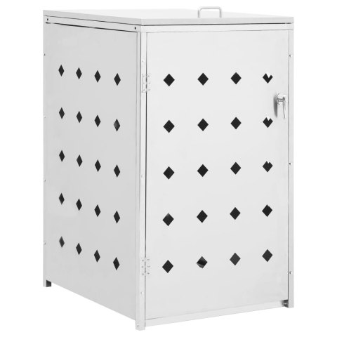 Pojedyncza osłona na kosz na śmieci, 240 L, stal nierdzewna