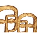 Figurka Dekoracyjna Twarz Złoty 27 x 32,5 x 10,5 cm (4 Sztuk)
