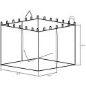 Moskitiera do namiotów ogrodowych 3 x 3 - biała