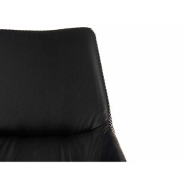 Fotel Pleciony Niebieski Czarny Stal 50 x 87 x 61 cm (2 Sztuk)