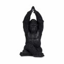 Figurka Dekoracyjna Goryl Yoga Czarny 18 x 36,5 x 19,5 cm (4 Sztuk)