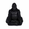 Figurka Dekoracyjna Goryl Yoga Czarny 19 x 26,5 x 22 cm (4 Sztuk)