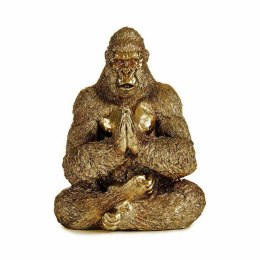 Figurka Dekoracyjna Yoga Goryl Złoty 16 x 27,5 x 22 cm (4 Sztuk)