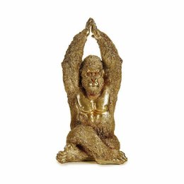 Figurka Dekoracyjna Yoga Goryl Złoty 17 x 36 x 19,5 cm (4 Sztuk)