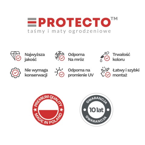 Taśma ogrodzeniowa ROLKA 26mb BASIC 19cm PROTECTO™ ZIELONA Taśma ogrodzeniowa ROLKA 26mb BASIC 19cm PROTECTO™ ZIELONA
