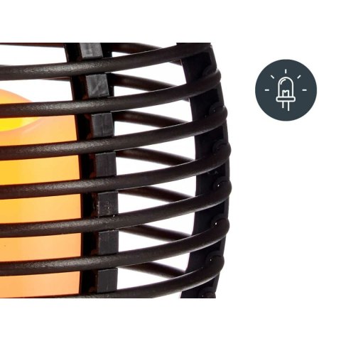 Latarnia LED Ibergarden Ciemny szary Plastikowy 16 x 20 x 16 cm (9 Sztuk)