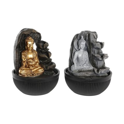 Fontána DKD Home Decor Żywica Budda Orientalny 21 x 21 x 25 cm (2 Sztuk)