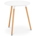 Stolik stół skandynawski do salonu biura nowoczesny okrągły śr. 60 cm wys. 67 cm