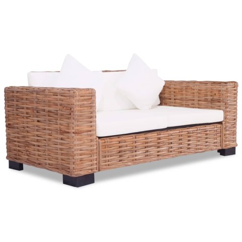 Komplet wypoczynkowy, 15 części, naturalny rattan Komplet wypoczynkowy, 15 części, naturalny rattan